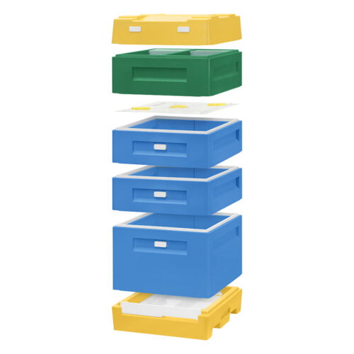 Ul wielkopolski 10 ramkowy poliuretanowy BRCtech z powałką i podkarmiaczka