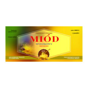 Etykieta na miód mniszkowy – różne wzory