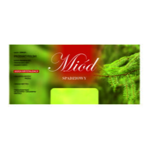 Etykieta na miód spadziowy – różne wzory