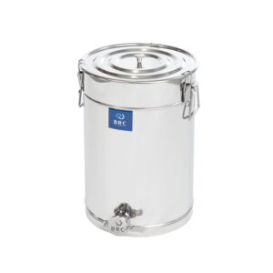 Nierdzewny pojemnik na miód z zaworem