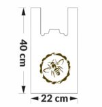 torebka foliowa z motywem pszczelarskim