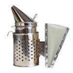 Podkurzacz nierdzewny, skóra, z chłodnicą i hakiem