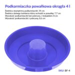 Podkarmiaczka powałkowa 4 litrowa z miarką