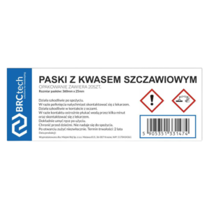 Paski z kwasem szczawiowym i gliceryną 20 szt