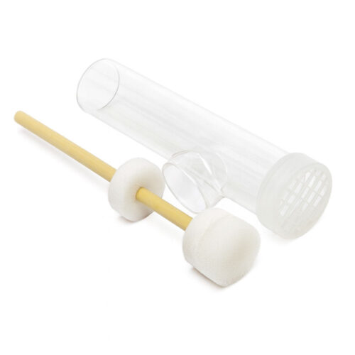 Aparat tłoczkowy do znakowania matek szklany