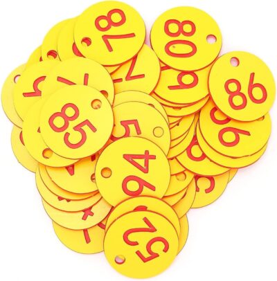 Numerki na ule kółka 3,5cm (komplet od 1 do 100)